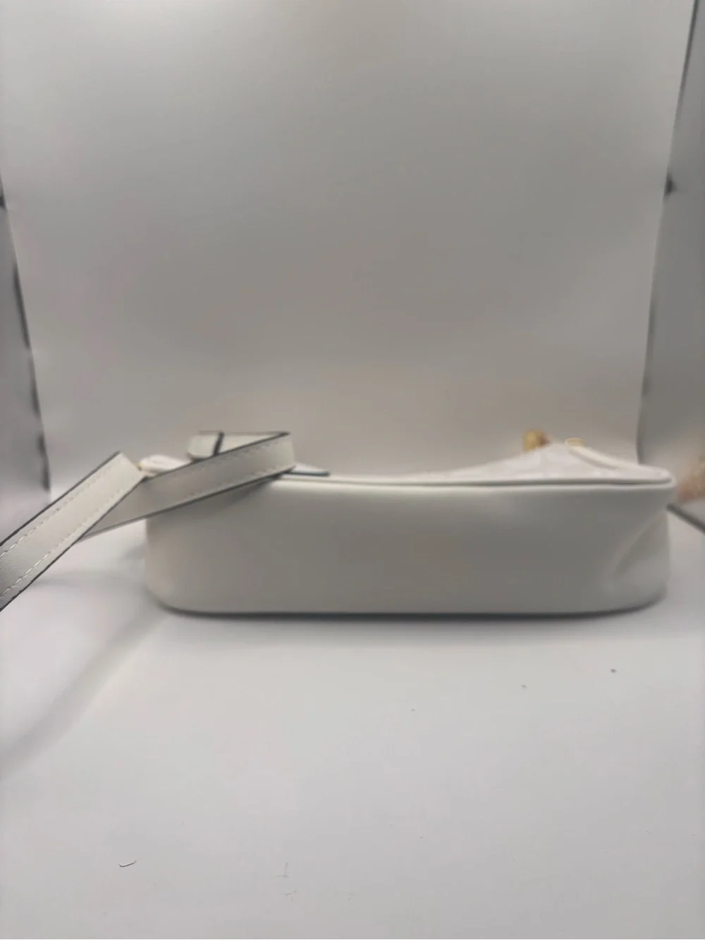 Coach White Signature Crossbody with Gold-Tone Hardware